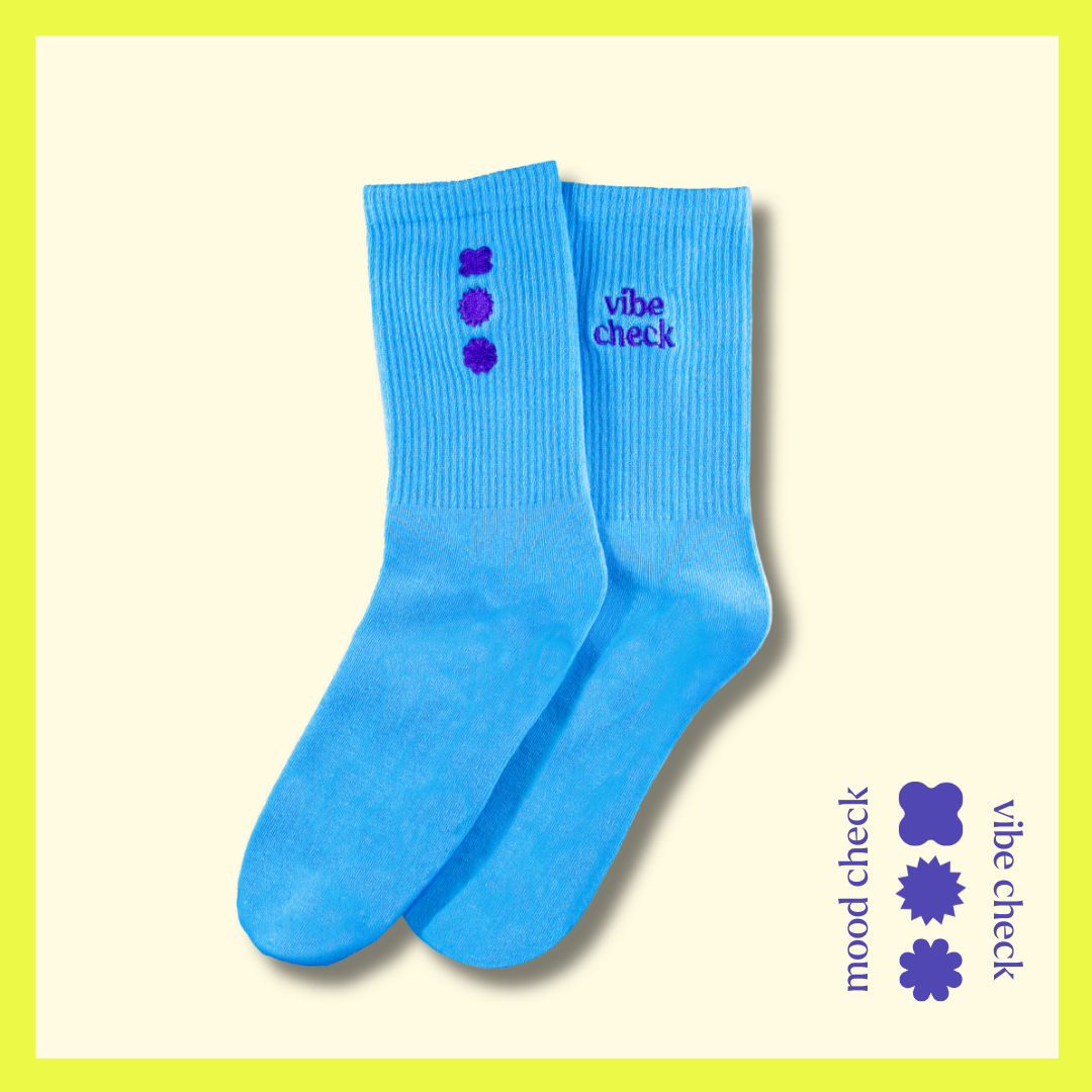 hue mood socks - blue