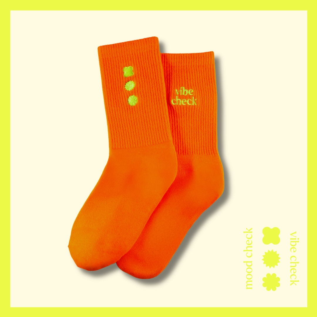 hue mood socks - orange