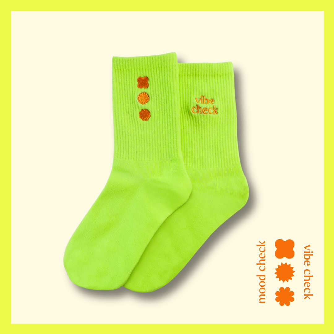 hue mood socks - green