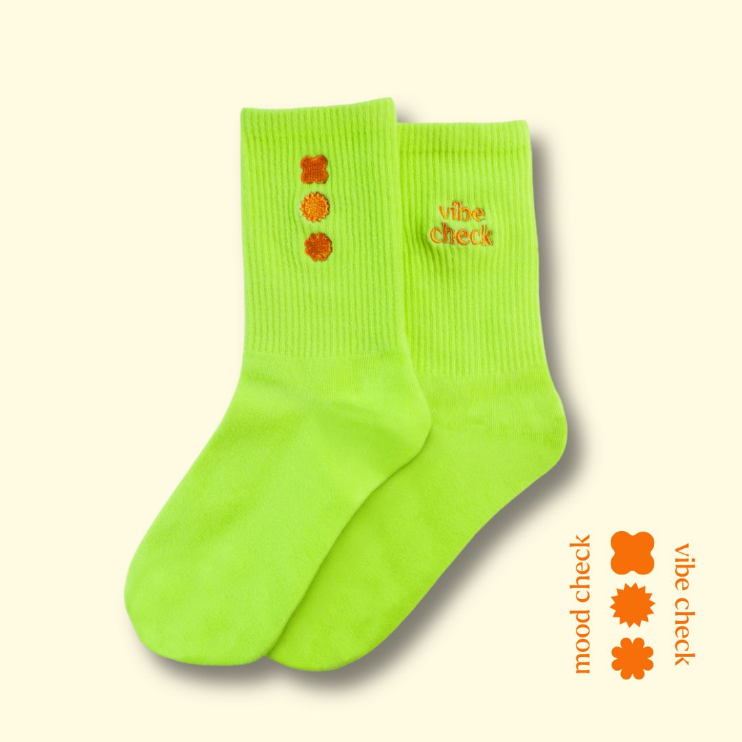 hue mood socks - green