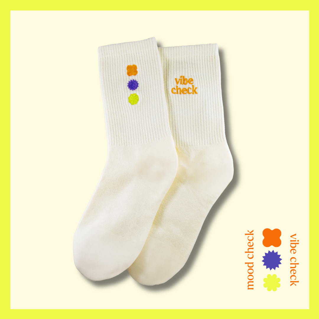 hue mood socks - cream