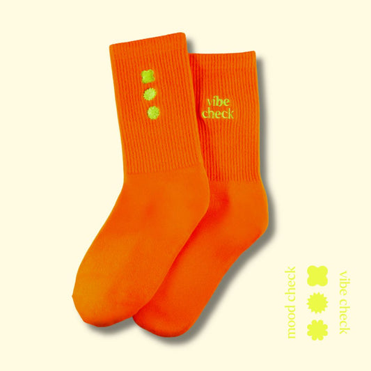 hue mood socks - orange